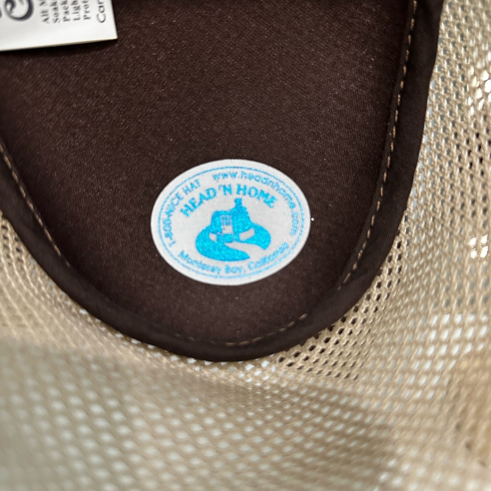 Monterey Bay Cabana Head ‘n Home All Mesh Men’s Hat Beige Hand Washable - Picture 5 of 5